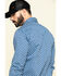 Rock & Roll Denim Men's FR Printed Medallion Twill Long Sleeve Work Shirt , Blue, hi-res