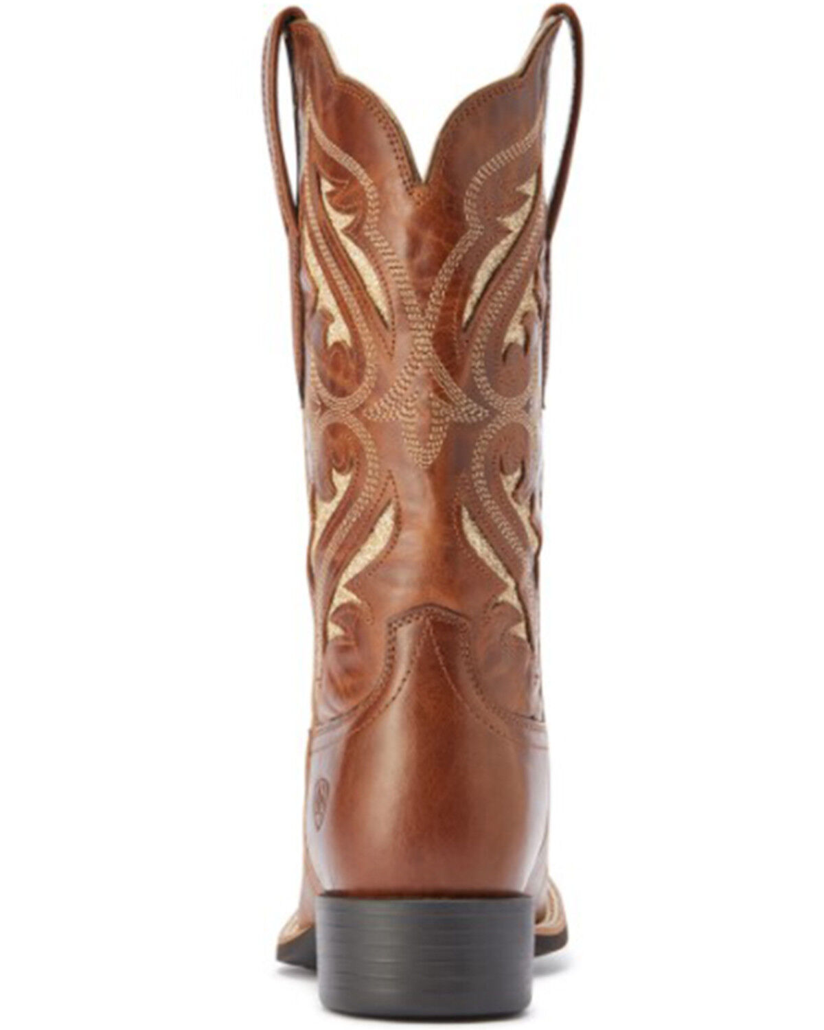 Image #3 - Ariat Women's Round Up Bliss Underlay Performance Western Boots - Broad Square Toe, Beige/khaki, hi-res