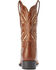 Image #3 - Ariat Women's Round Up Bliss Underlay Performance Western Boots - Broad Square Toe, Beige/khaki, hi-res
