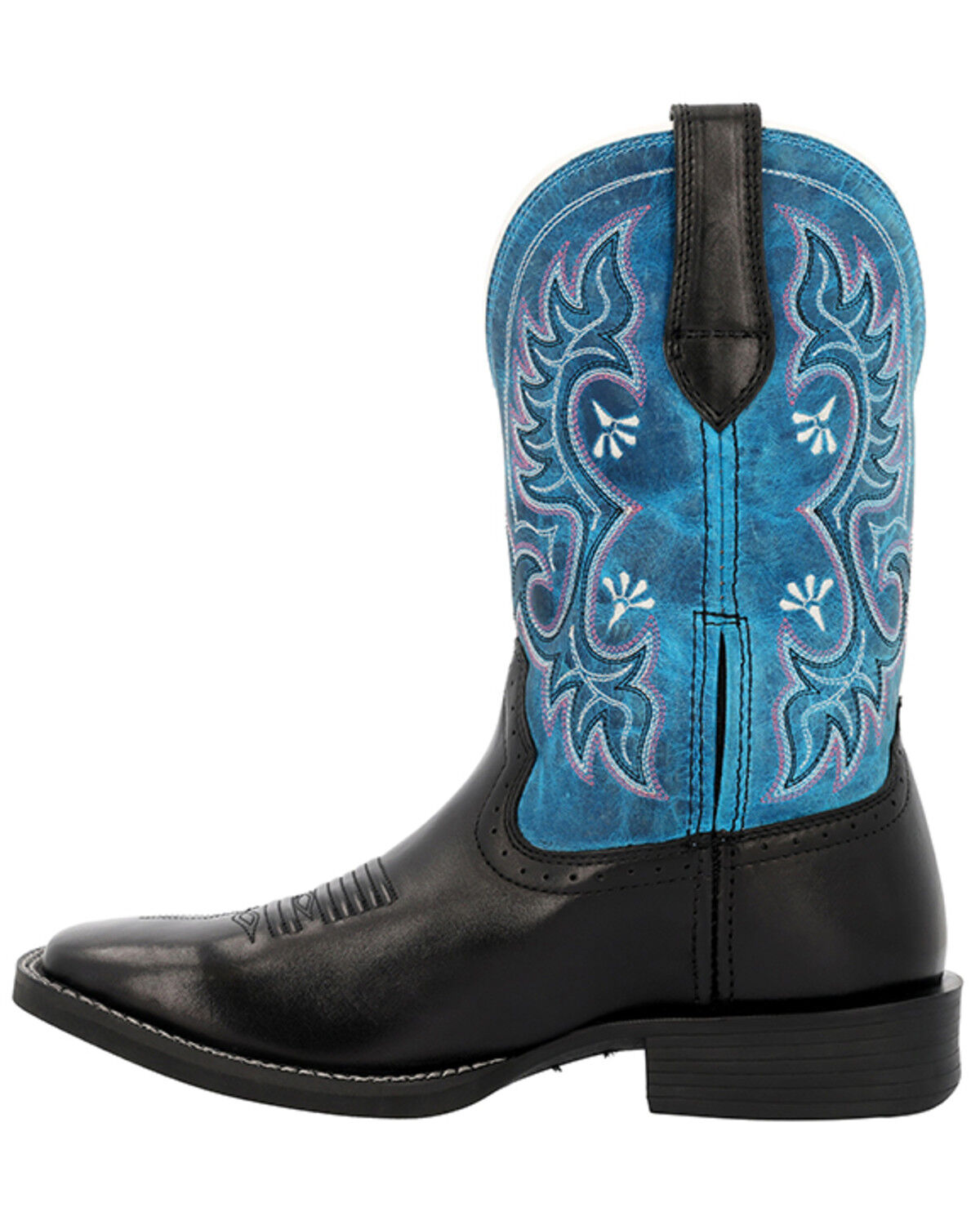 Image #3 - Durango Women's Westward Performance Western Boots - Broad Square Toe, Blue, hi-res