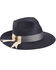 Image #1 - Stetson Women's Cat's Meow Hemp Braid Fedora , Navy, hi-res