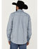 Image #4 - Cody James Men's Buckle Up Chambray Striped Button-Down Long Sleeve Stretch Western Shirt , Light Blue, hi-res