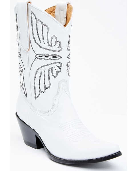 Idyllwind Women's Ace White Western Boots - Round Toe, White, hi-res