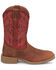 Image #2 - Justin Men's 11" Canter Western Boots - Broad Square Toe, Cognac, hi-res