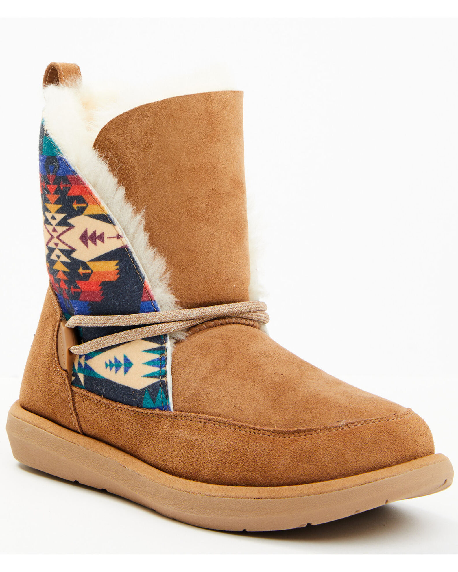 Pendleton Women s Tie Back Casual Western Boots Round Toe