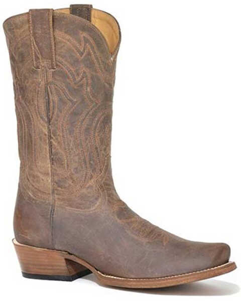 Image #1 - Stetson Men's Roughstock Western Boots - Snip Toe, Tan, hi-res