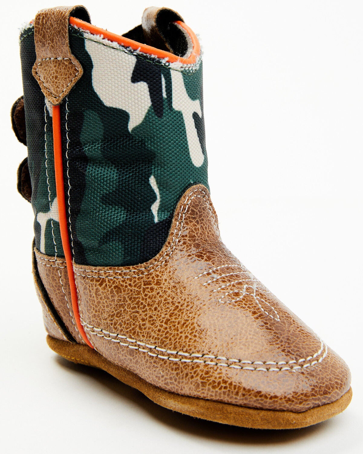 Boot Barn Infant Boys' Camo Poppet Boots, Green, hi-res