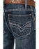 Wrangler Boys' Vintage Slim Fit Bootcut Jeans, Blue, hi-res
