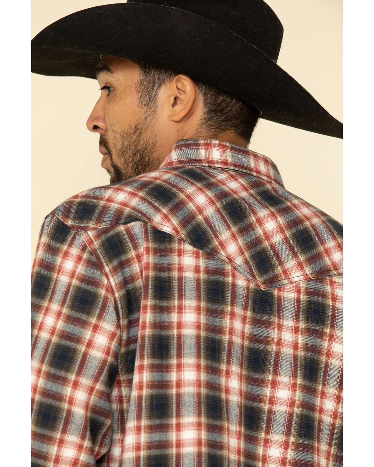 Image #5 - Cody James Men's Spruce Plaid Long Sleeve Western Flannel Shirt - Tall, , hi-res