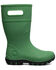 Image #2 - Bogs Boys' Essential Tall Rain Boots - Round Toe, Green, hi-res