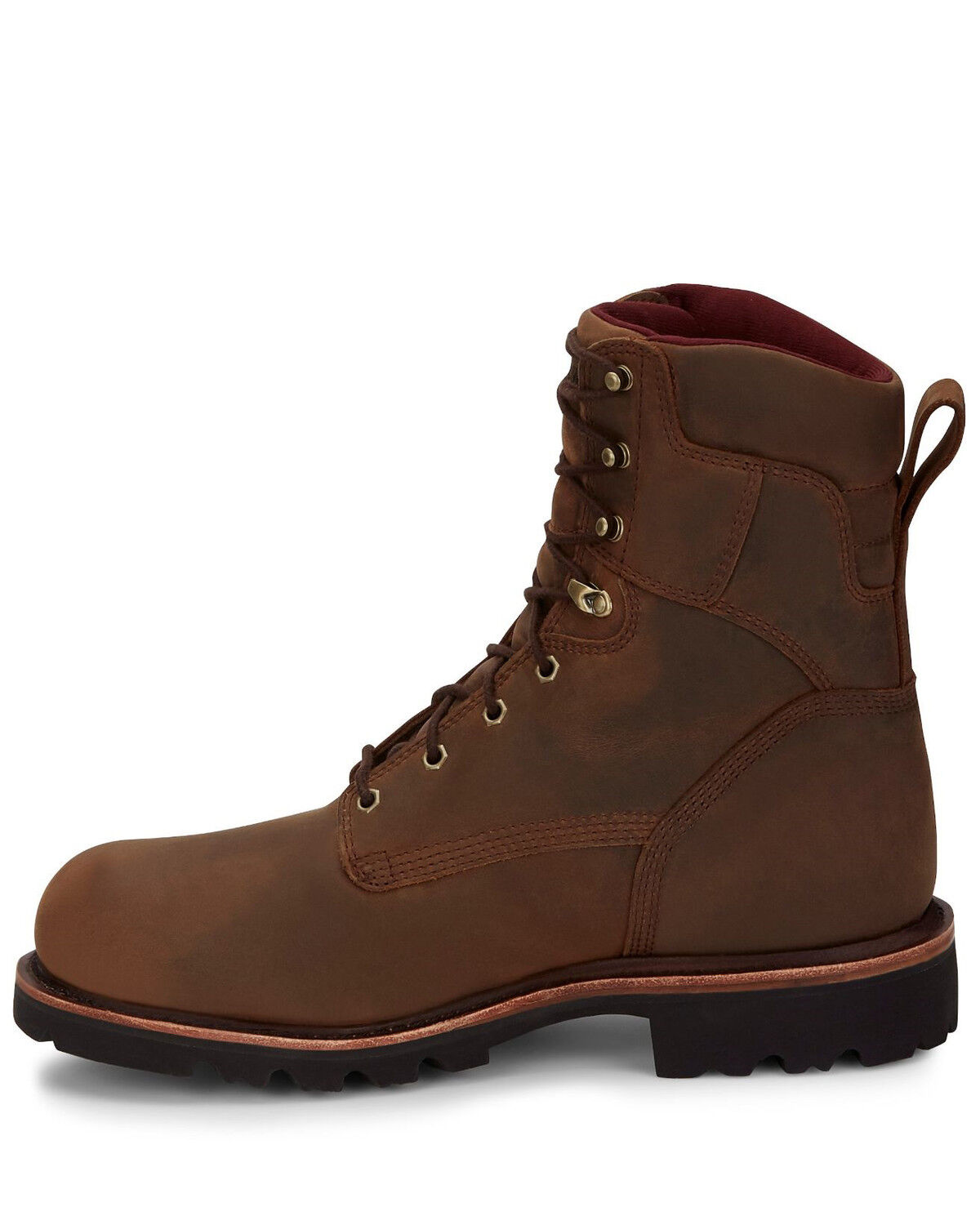 Image #2 - Chippewa Men's Waterproof Work Boots - Steel Toe, Brown, hi-res