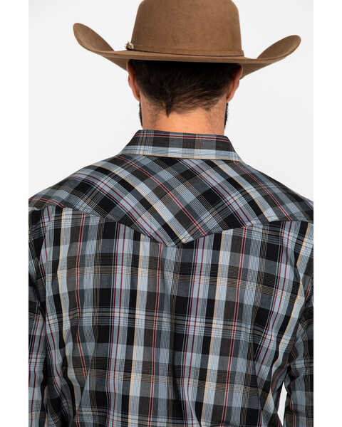 Image #5 - Cody James Men's Chapman Small Plaid Long Sleeve Western Shirt , Black, hi-res