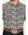 Image #3 - Cody James Men's Mamba Paisley Print Long Sleeve Western Snap Shirt, Black, hi-res