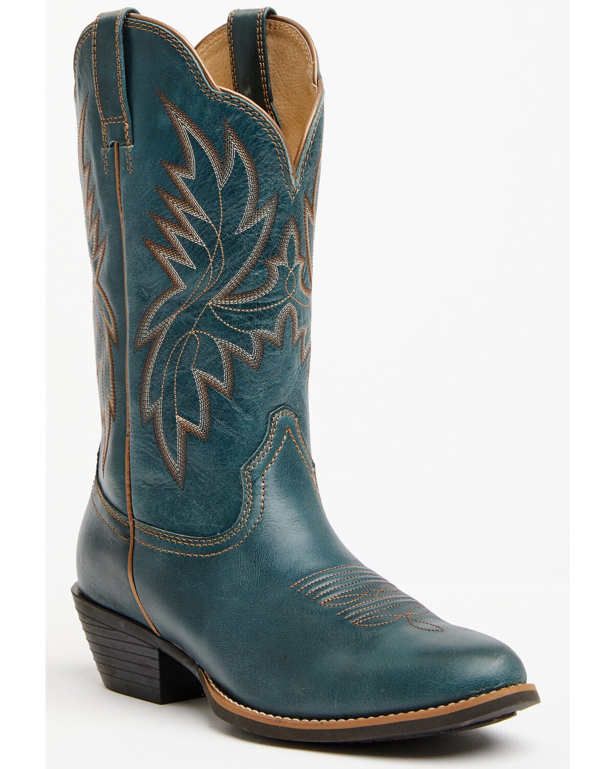 Shyanne Women's Remi Performance Western Boots - Round Toe, Teal, hi-res