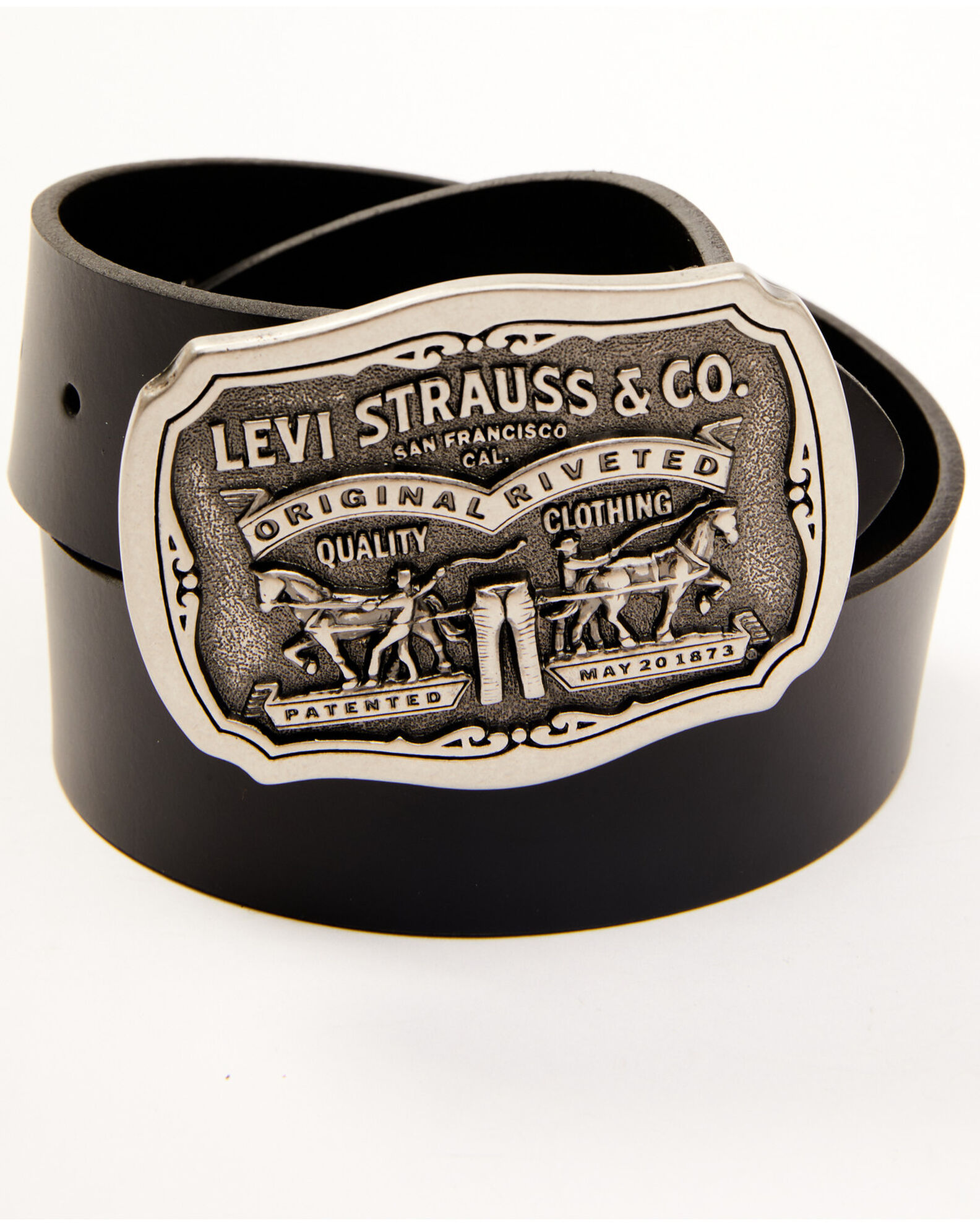 Levi's Men's Black Novelty Buckle Belt - Country Outfitter