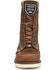 Image #2 - Carolina Men's 8" Lace-Up Work Boots - Moc Toe, Brown, hi-res