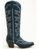 Image #2 - Shyanne Women's High Desert Tall Western Boots - Snip Toe, Navy, hi-res