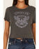 Image #3 - Youth In Revolt Women's Rebel Rider Ribbed Short Sleeve Baby Tee, , hi-res