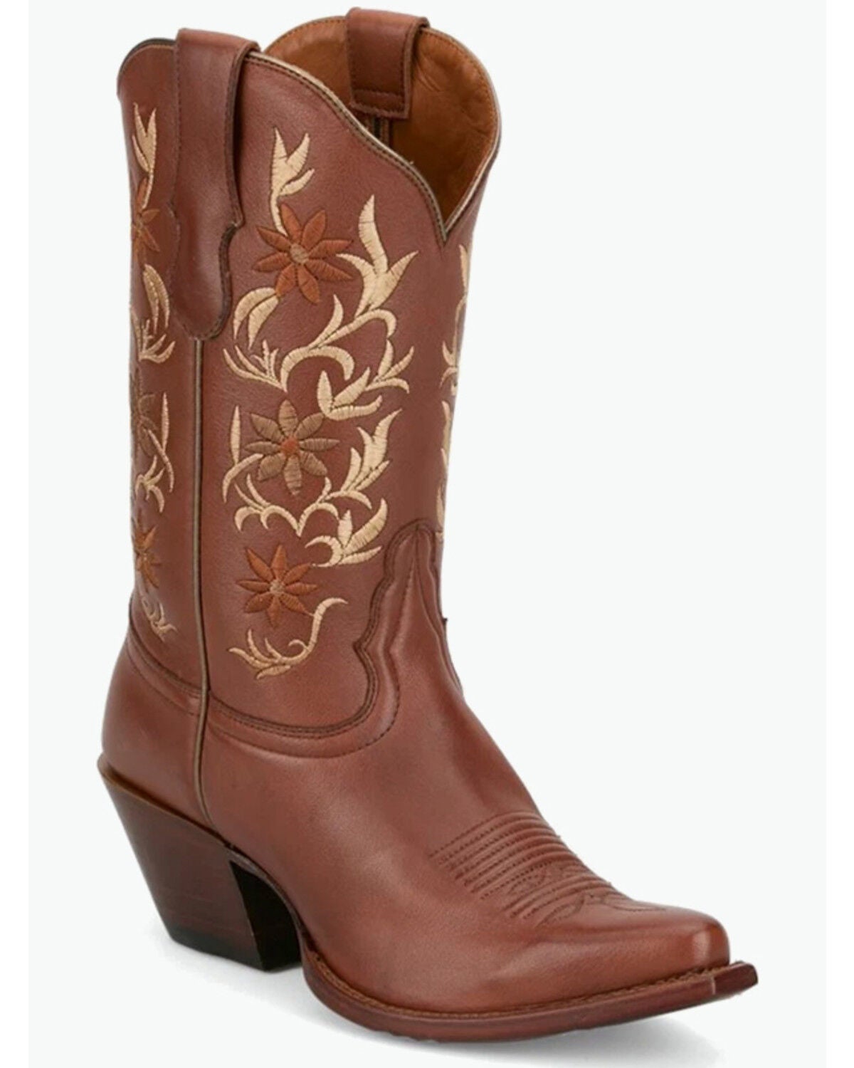 Image #1 - Tony Lama Women's Katie Vaquero Western Boots - Snip Toe, Chocolate, hi-res