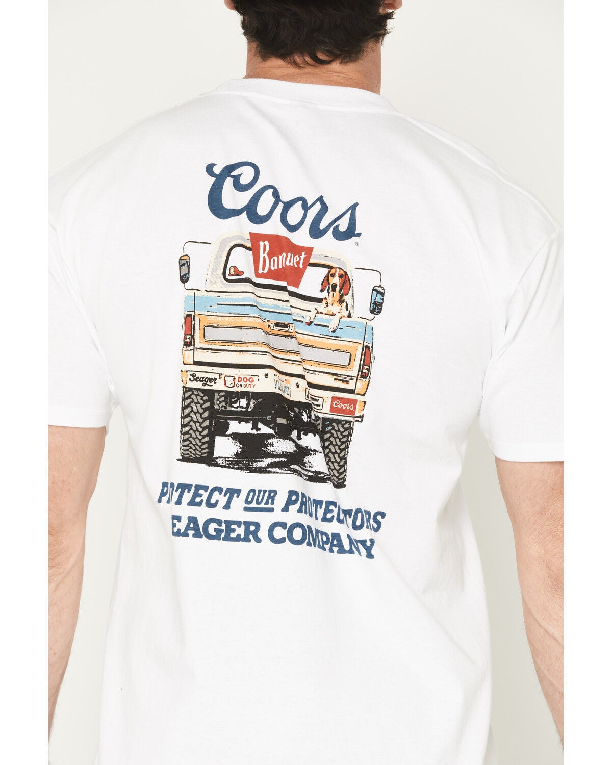 Image #4 - Seager X Coors Banquet Men's Bump Short Sleeve Graphic T-Shirt, White, hi-res