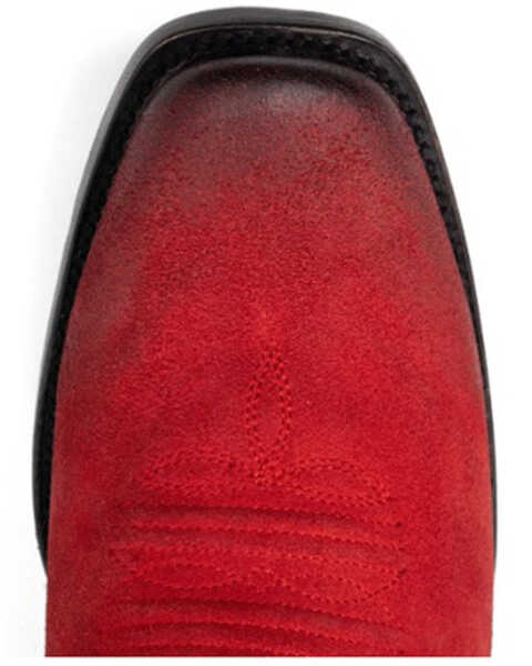 Image #6 - Ferrini Men's Roughrider Western Boots - Square Toe , Red, hi-res
