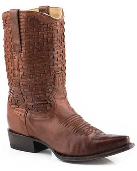 Image #1 - Stetson Women's Calf Western Boots - Snip Toe, Brown, hi-res