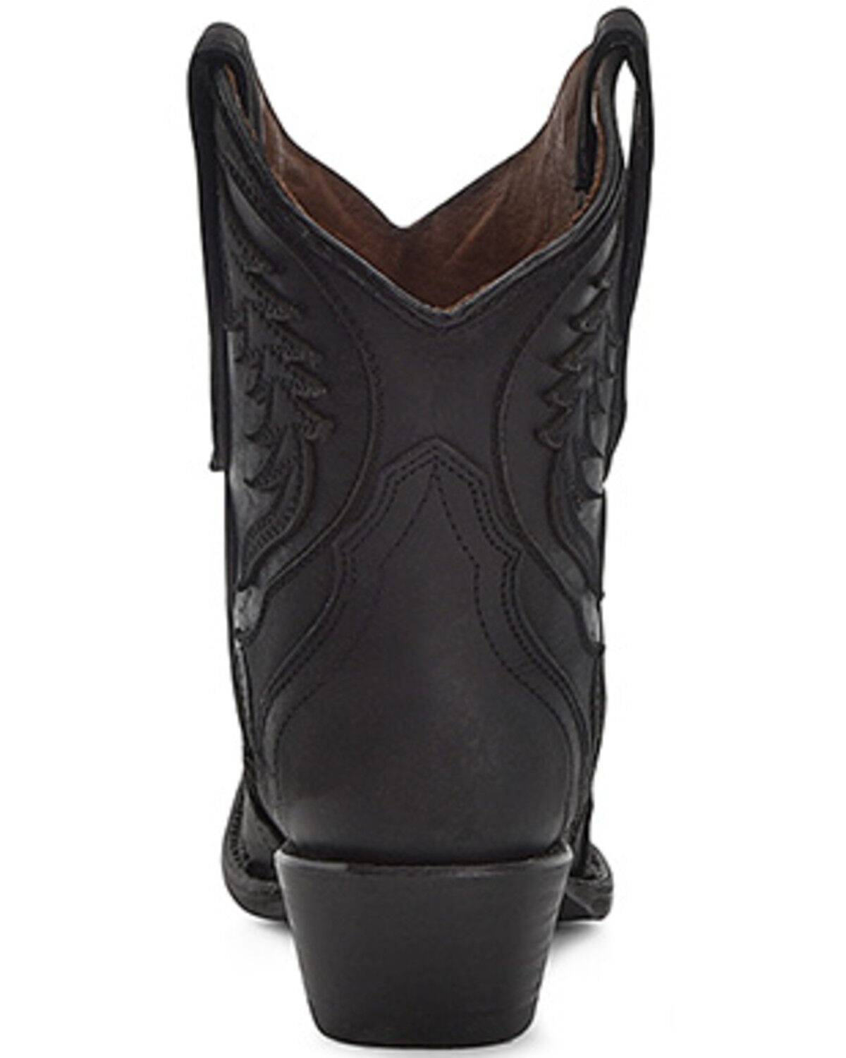 Image #4 - Circle G Women's Inlay Western Booties - Snip Toe, Black, hi-res