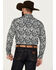 Image #4 - Cody James Men's Showdown Paisley Print Long Sleeve Snap Western Shirt - Tall, Navy, hi-res