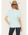 Image #4 - Ariat Women's Boot Barn Exclusive Southwestern Print Short Sleeve Graphic Tee, Teal, hi-res
