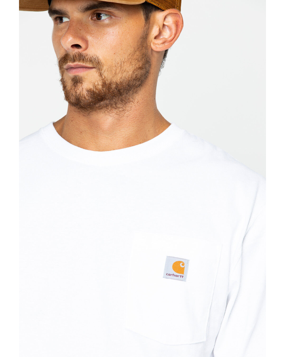 Image #5 - Carhartt Men's Long Sleeve Work T-Shirt, White, hi-res