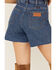 Image #4 - Wrangler Women's Seaside High Rise A-Line Cutoff Shorts, Blue, hi-res