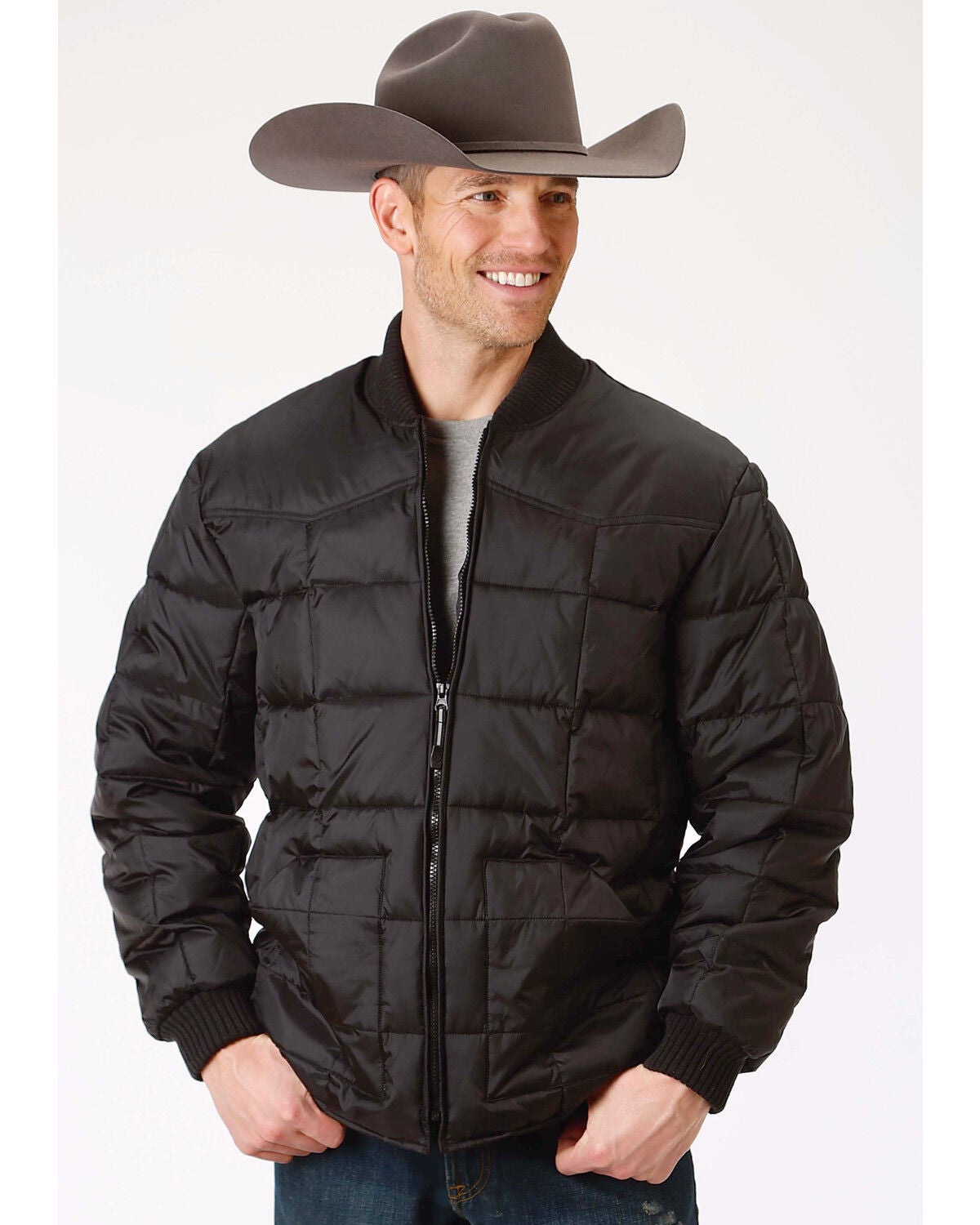 Roper Men's Rangegear Insulated Jacket, Black, hi-res