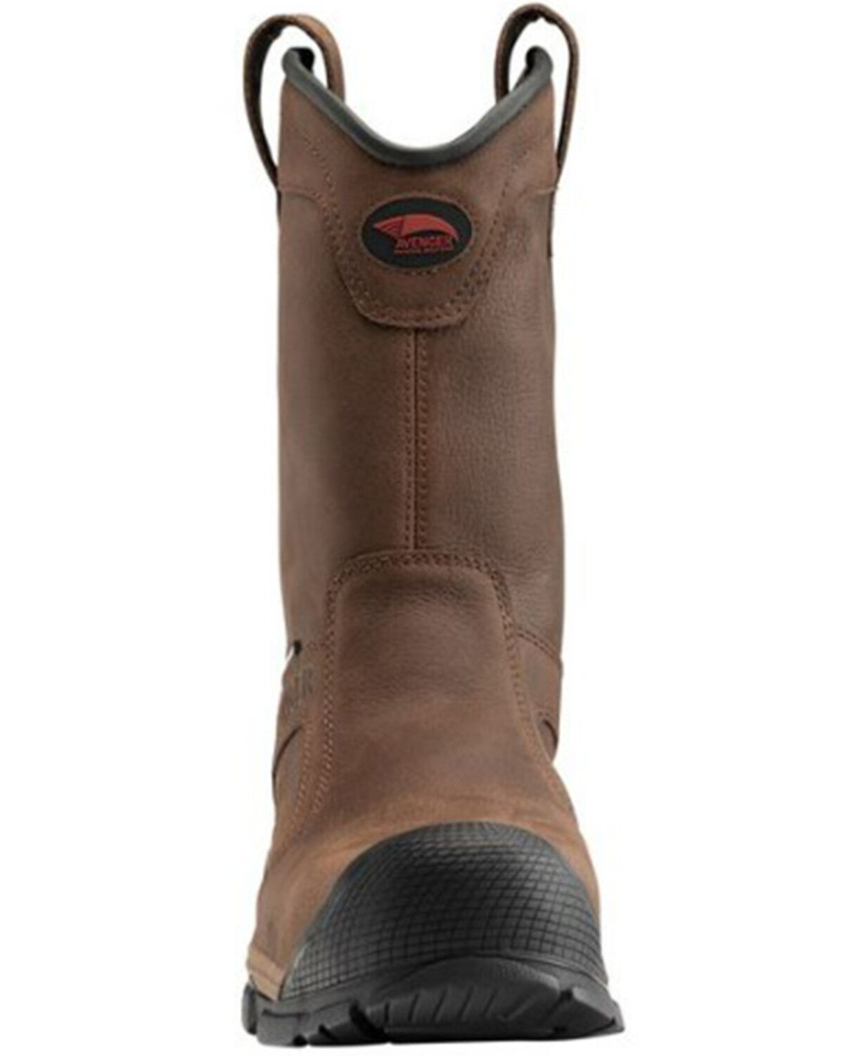 Image #4 - Avenger Men's Ripsaw Waterproof PR Pull On Work Boot - Aluminum Protective Toe, Brown, hi-res
