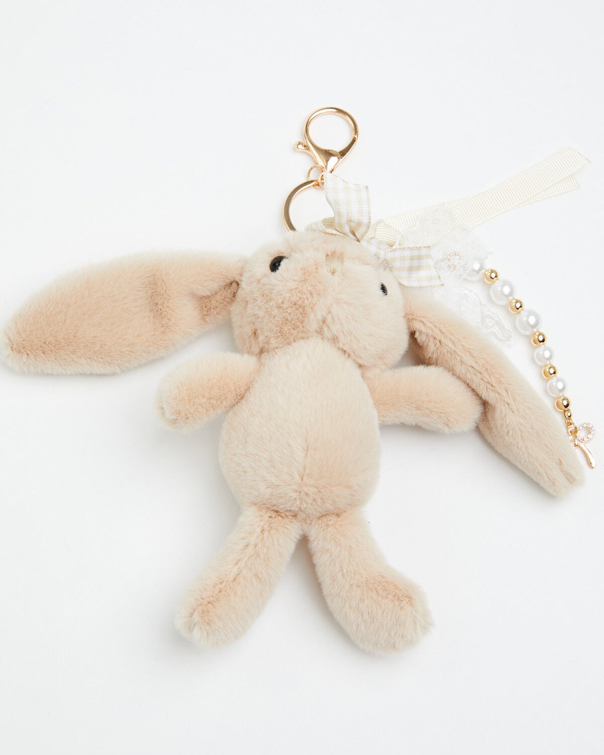 Image #3 - Shyanne Floppy Bunny Plush Bag Charm, Grey, hi-res