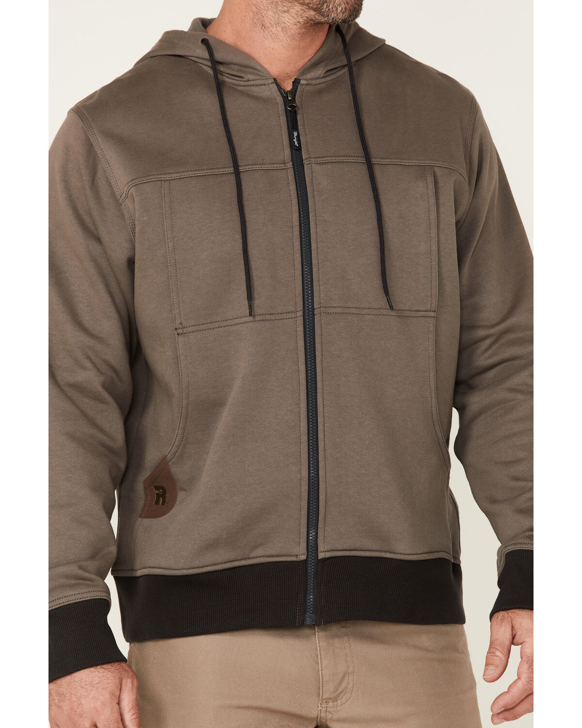 Image #3 - Wrangler Riggs Men's Tough Layer Zip-Front Hooded Work Jacket - Big, , hi-res