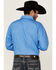 Image #4 - Roper Men's Cottage Foulard Geo Print Long Sleece Snap Western Shirt , Blue, hi-res