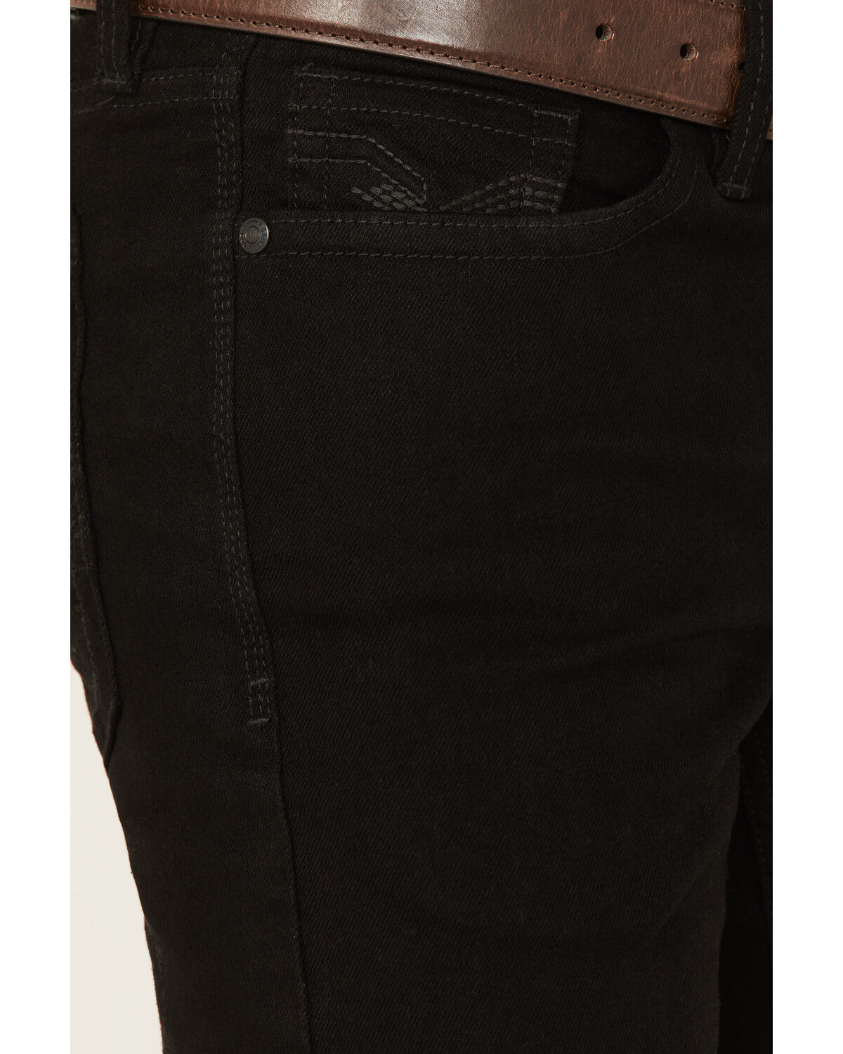 Image #2 - Cody James Men's Fresian Dark Wash Stretch Tapered Slim Straight Jeans, Black, hi-res