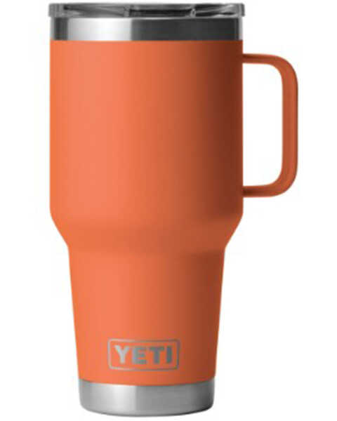 Yeti Rambler 30oz Stronghold Travel Mug - High Desert Clay, Light Orange, hi-res