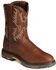 Image #1 - Ariat Men's WorkHog® Pull On Work Boots - Soft Toe, Copper, hi-res