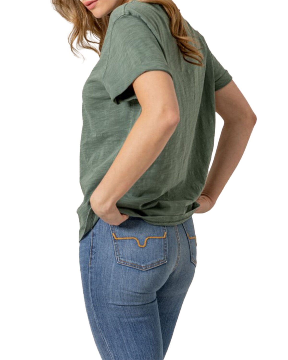 Image #2 - Kimes Ranch Women's Blank Logo Short Sleeve Tee, Green, hi-res