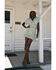 Image #1 - Shyanne Women's Floral Print Tie Front Short Sleeve Button Shirt, Seafoam, hi-res