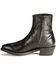 Image #3 - Old West Men's Zipper Western Ankle Boots, Black, hi-res