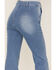 Image #4 - Flying Tomato Women's Light Wash High Rise Seamed Flare Jeans, Blue, hi-res