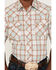 Image #3 - Wrangler Retro Men's Plaid Short Sleeve Snap Western Shirt , Brown, hi-res