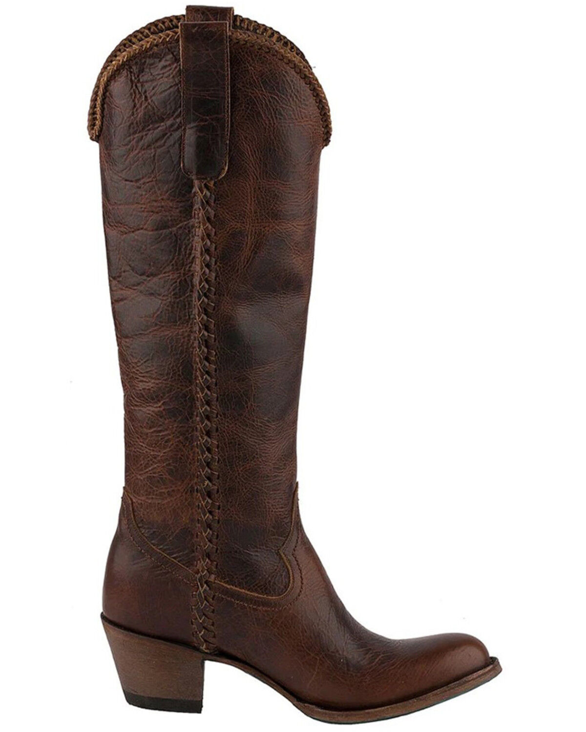 Image #3 - Lane Women's Plain Jane Western Boots - Round Toe, Cognac, hi-res
