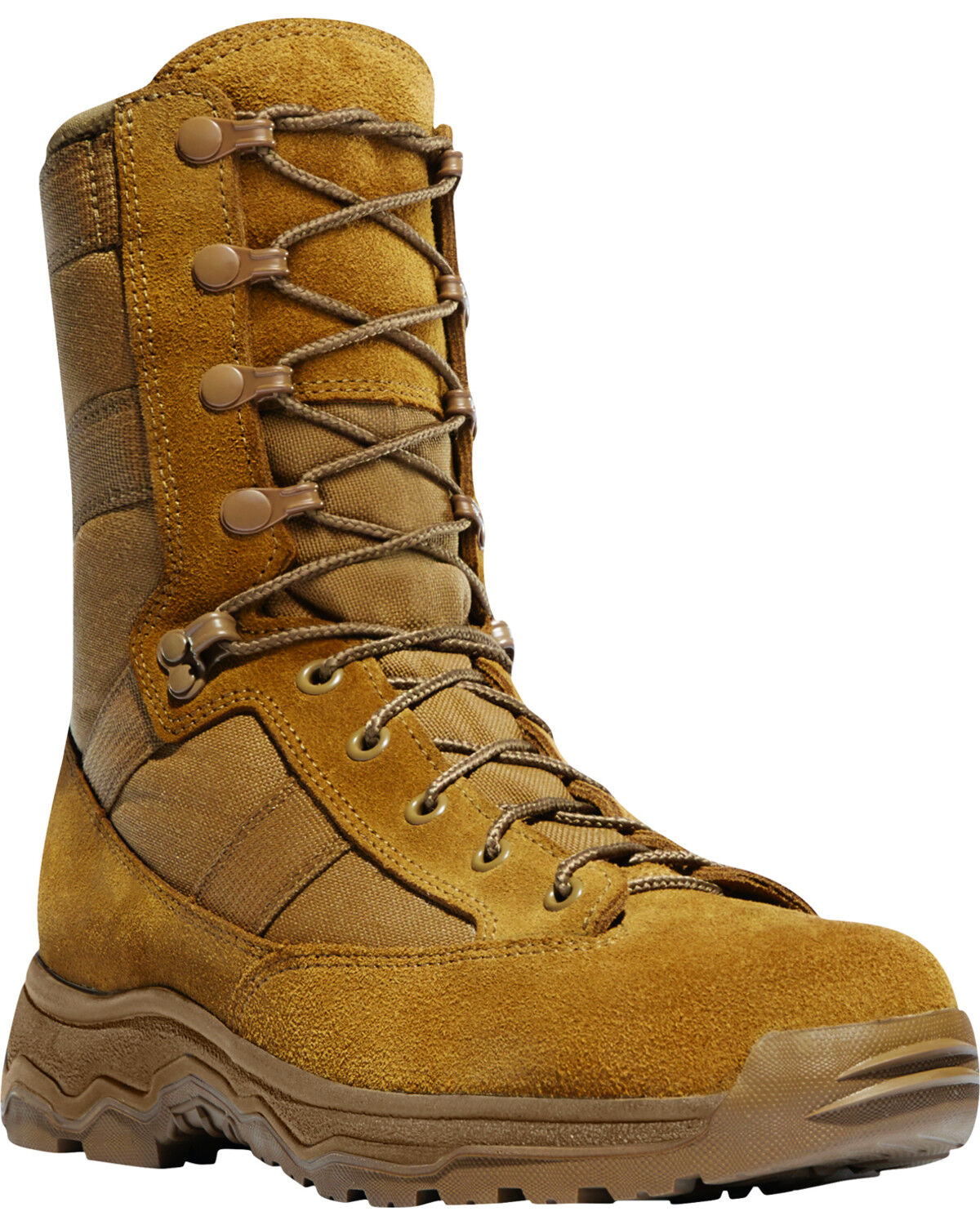 Image #1 - Danner Men's Coyote Hot 8" Reckoning Tactical Boots - Soft Toe, Sand, hi-res