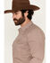 Image #2 - Gibson Trading Co Men's Torch Geo Long Sleeve Snap Western Shirt, Cream, hi-res