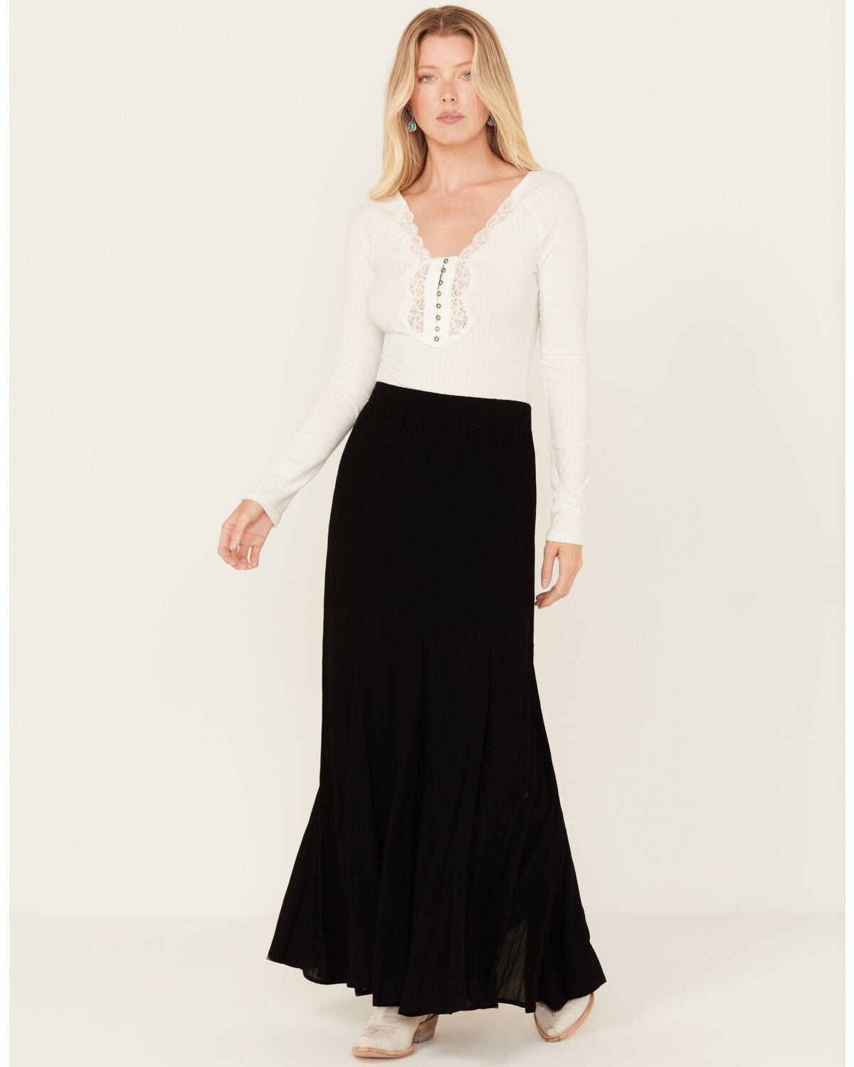 Idyllwind Women's Lottie Maxi Skirt, Black, hi-res