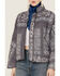 En Creme Women's Quilted Patchwork Zip Jacket, Grey, hi-res