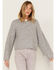 Image #2 - Wild Moss Women's Fringe Sweater, Charcoal, hi-res